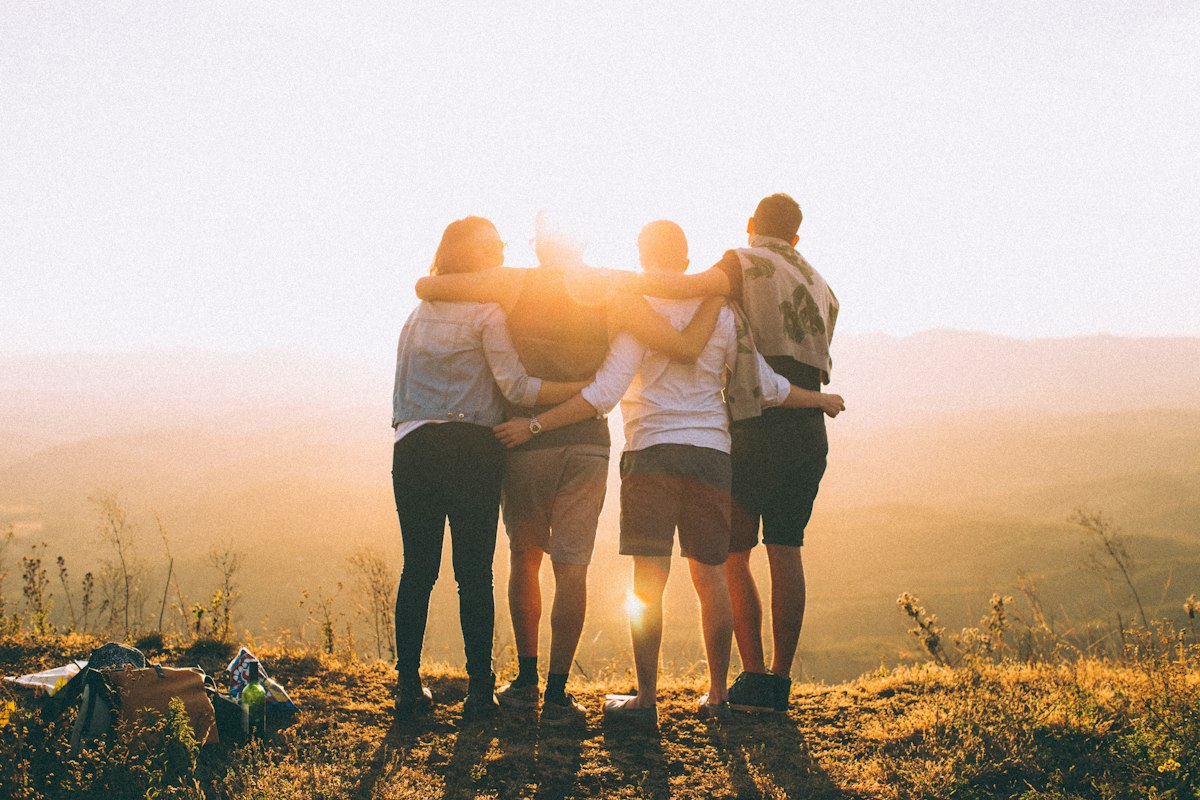 Community unity hands together